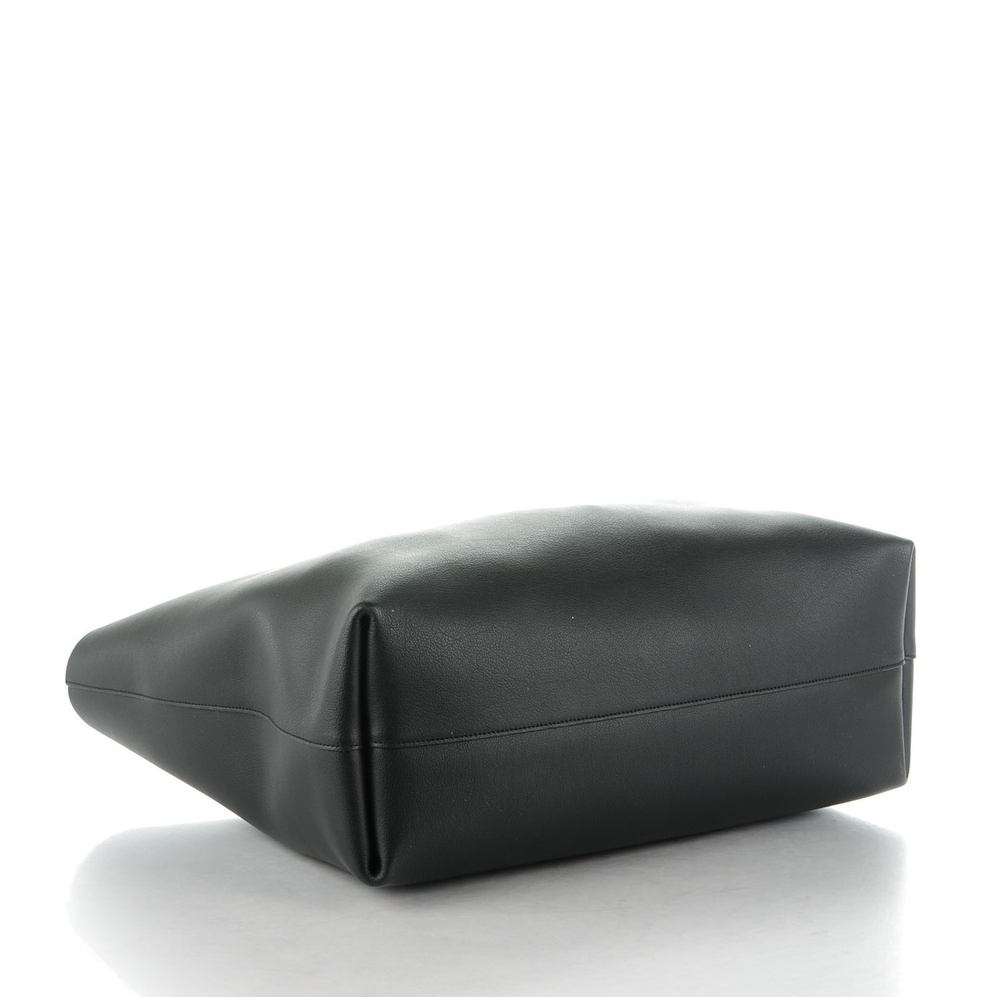 Calfskin Large Shopping Tote Black