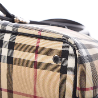 Burberry House Check Small Buckle Tote Black 10 of 12