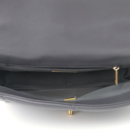 Chanel Lambskin Quilted Large Chanel 19 Flap Dark Grey 4 of 8