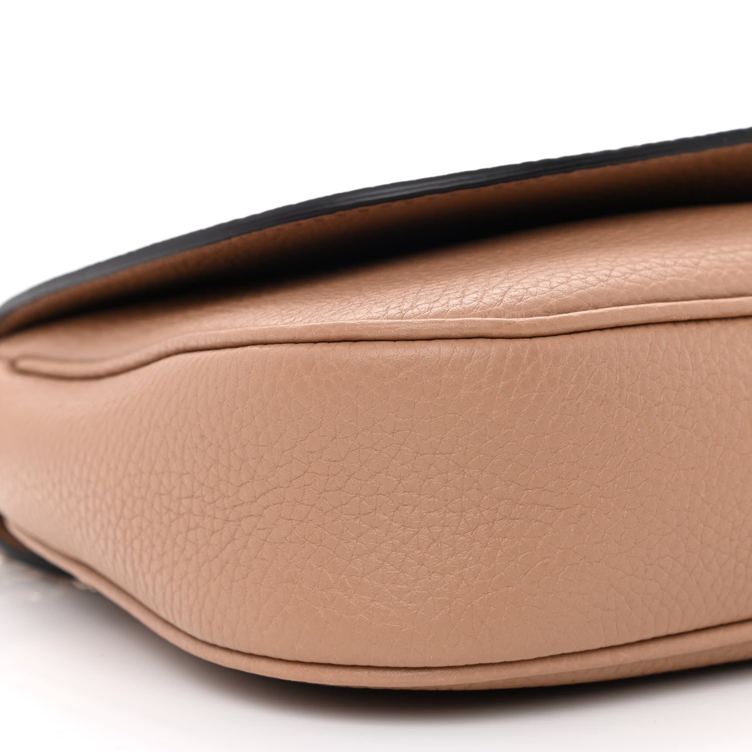 Gucci Pebbled Calfskin Medium Soho Flap Crossbody Camelia 9 of 10