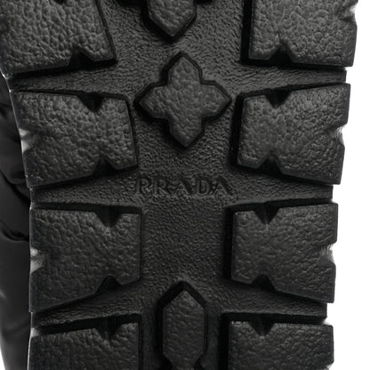 Prada Re-Nylon Piuma Triangle Logo Padded Drawcord 20mm Snow Boots 36 Black 8 of 8