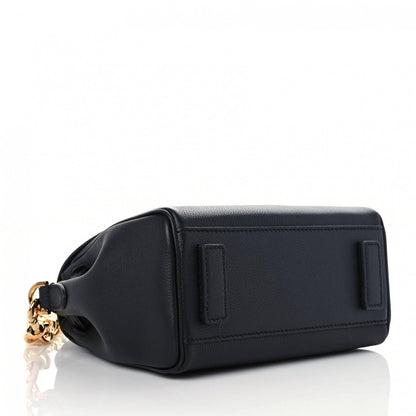 Versace Grained Calfskin Medusa Small Top Handle Handbag Black 4 of 9