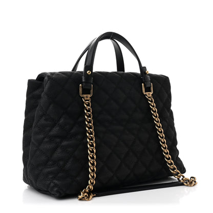 Chanel Iridescent Caviar Chic Quilt Tote Black 3 of 11