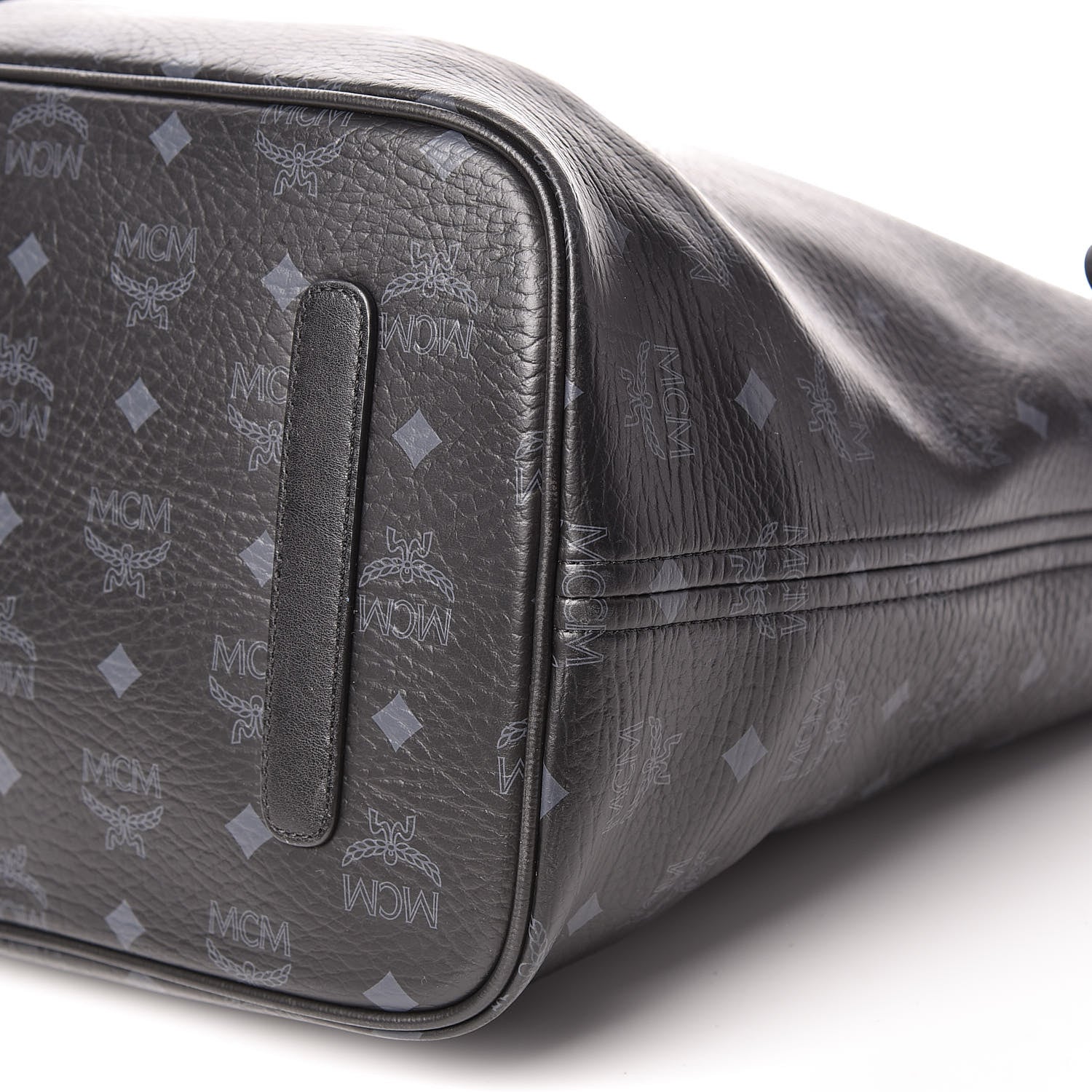 MCM Visetos Large Liz Reversible Shopper Tote Black 13 of 22
