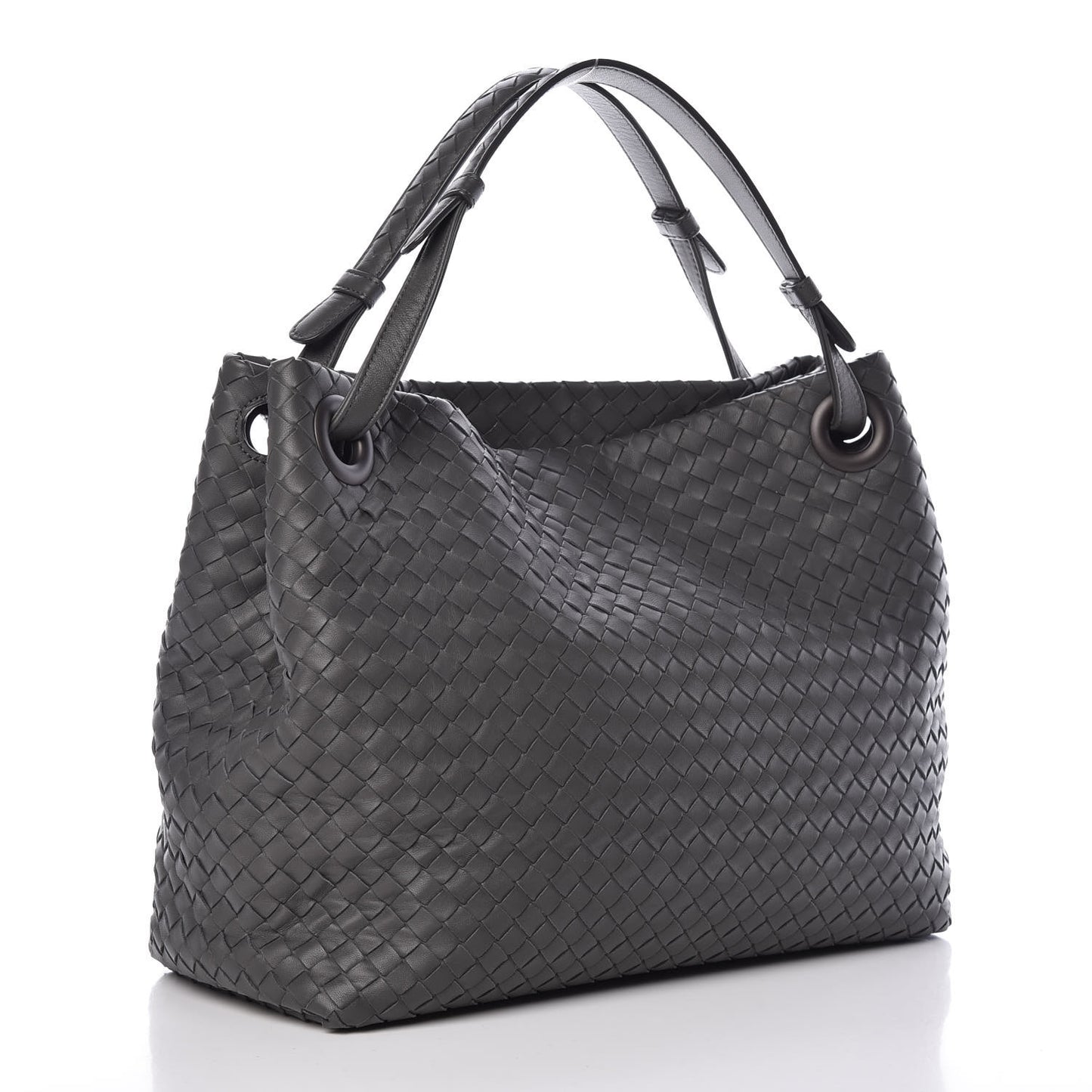 Nappa Intrecciato Garda Bag Grey