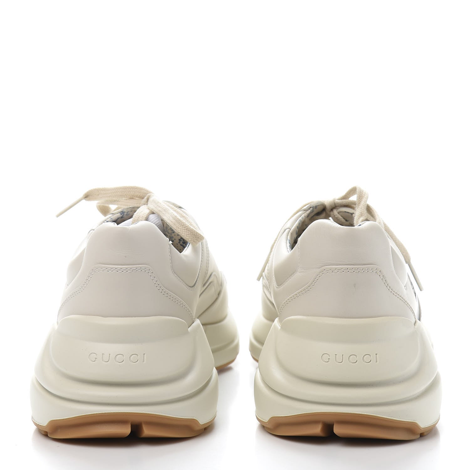 Gucci X MLB Calfskin NY Yankees Mens Rhyton Sneakers 9 Mystic White 5 of 10