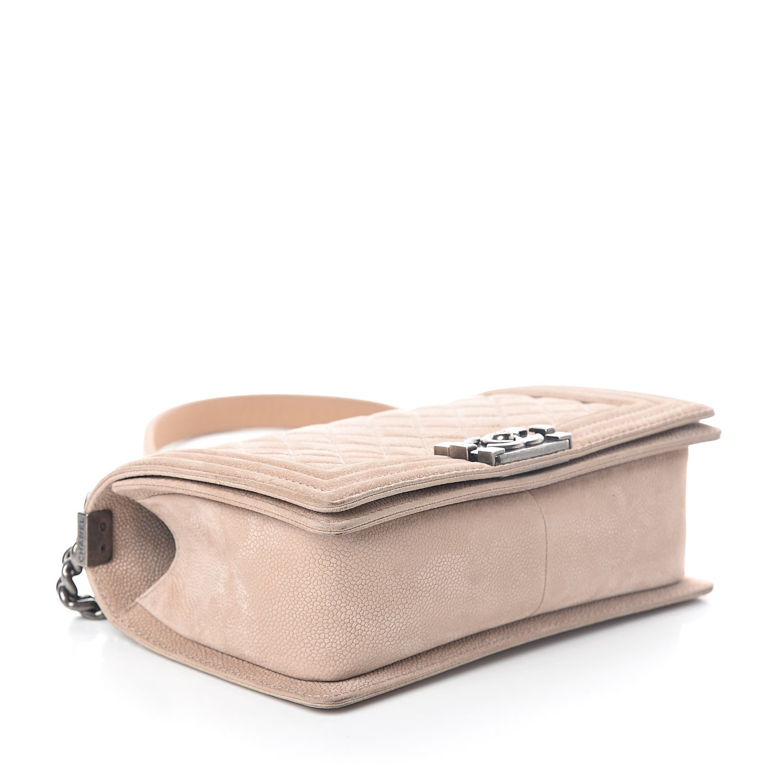Chanel Iridescent Caviar Medium Boy Flap Marron Clair 4 of 10