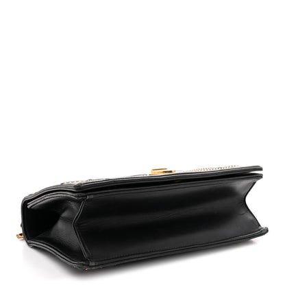 Christian Dior Lambskin Studded Medium Diorama Flap Bag Black 4 of 14