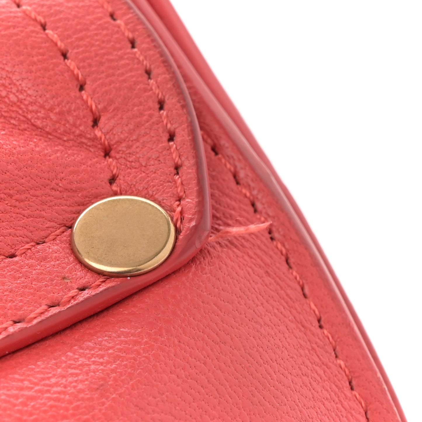 Lambskin Medium PS1 Satchel Deep Coral