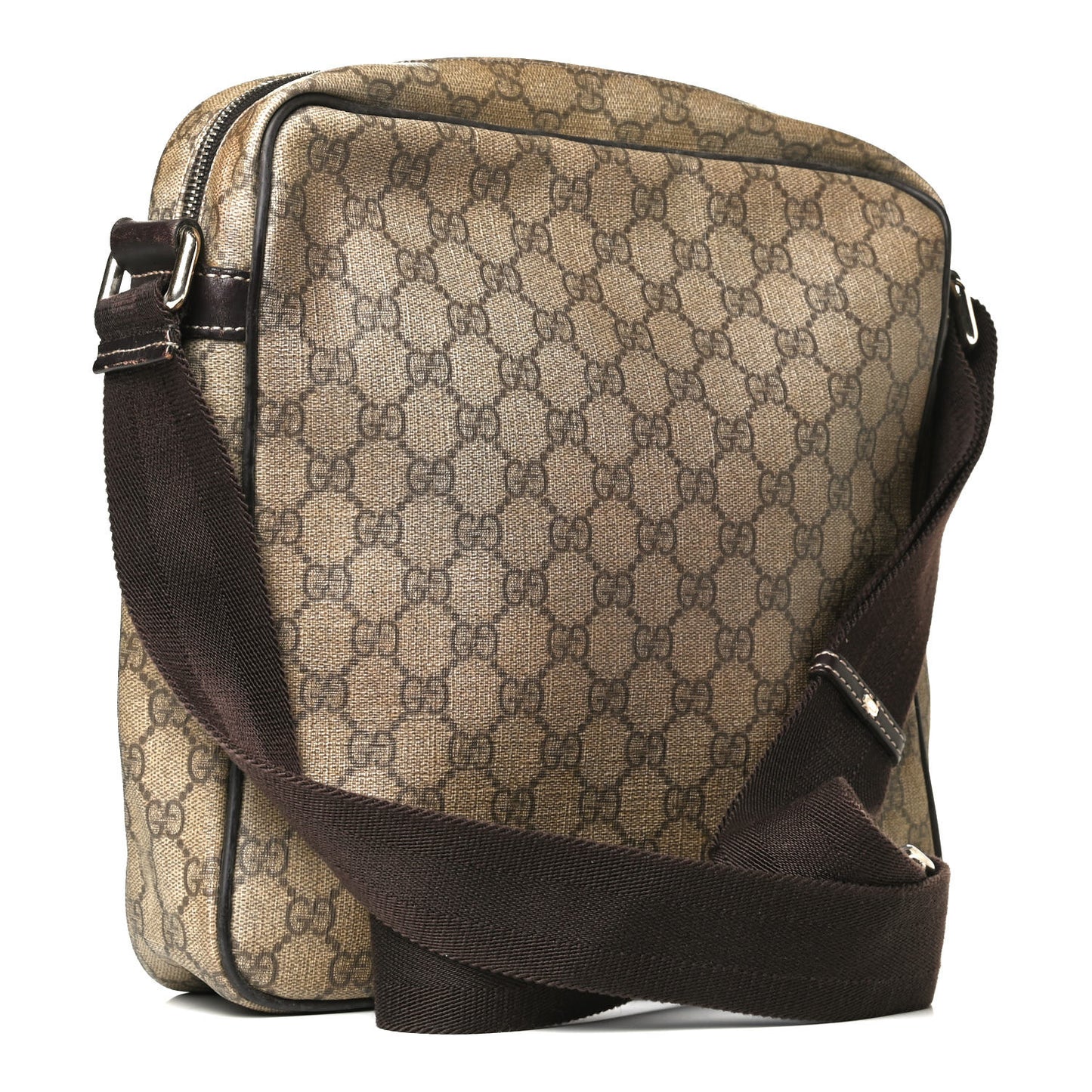 GG Plus Monogram Medium Messenger Bag Dark Brown