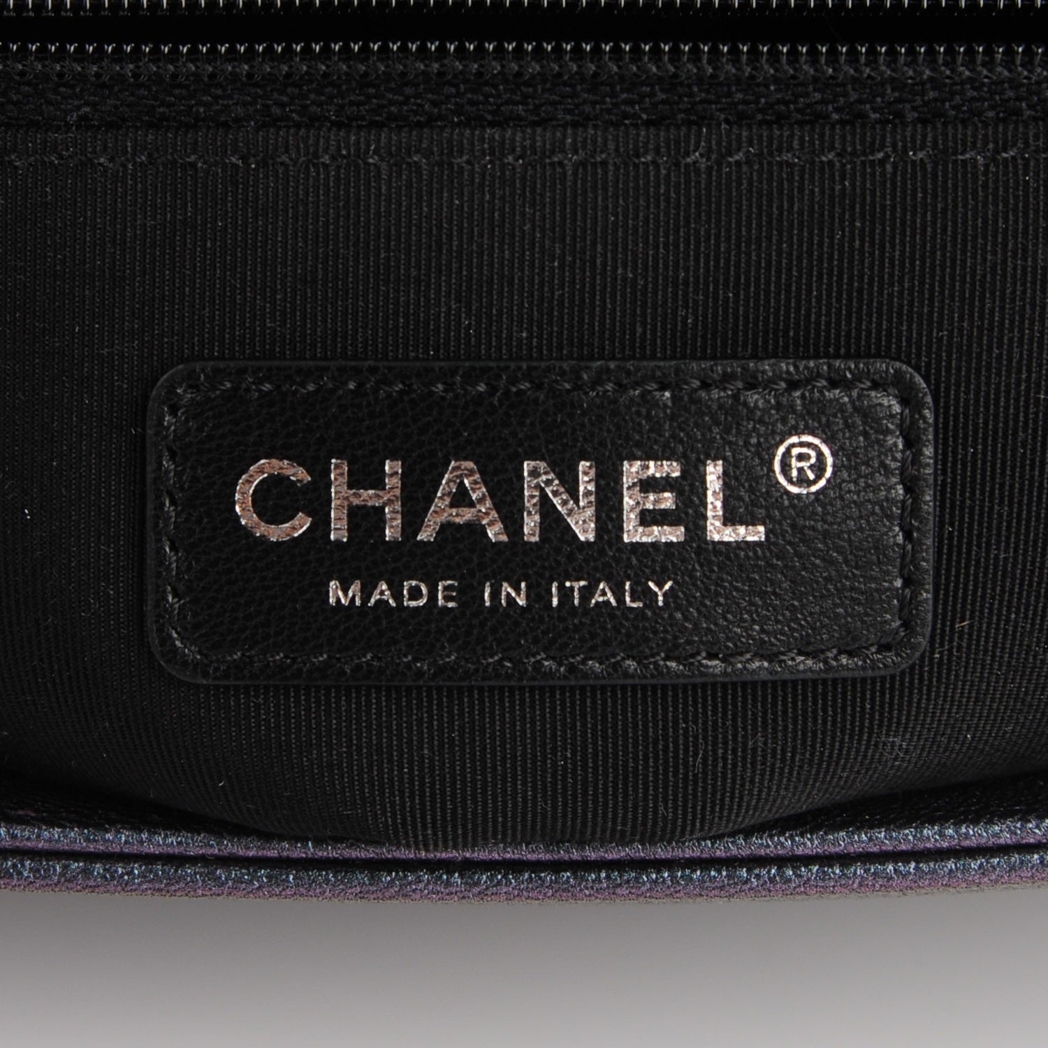Chanel Iridescent Goatskin Quilted New Medium Boy Flap Purple 7 of 9