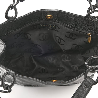 Chanel Caviar Bekko Chain Tote Black 5 of 10