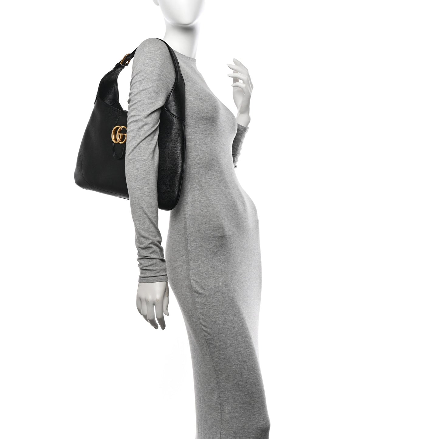 Goatskin Medium Aphrodite Shoulder Bag Black