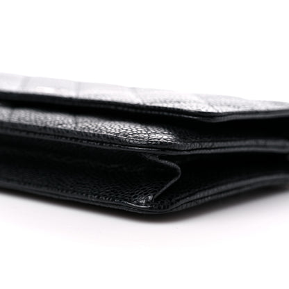 Chanel Caviar Quilted Wallet On Chain WOC Black 10 of 12