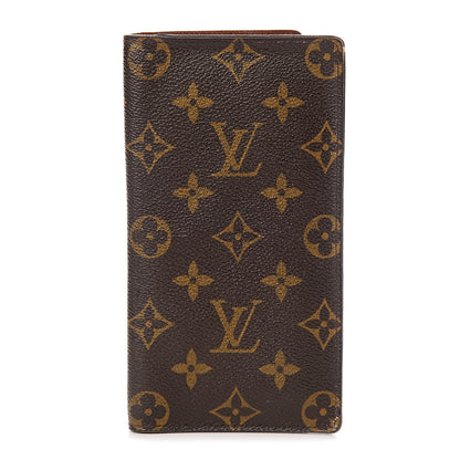 Louis Vuitton Monogram Porte Valeurs Checkbook Wallet 1 of 12
