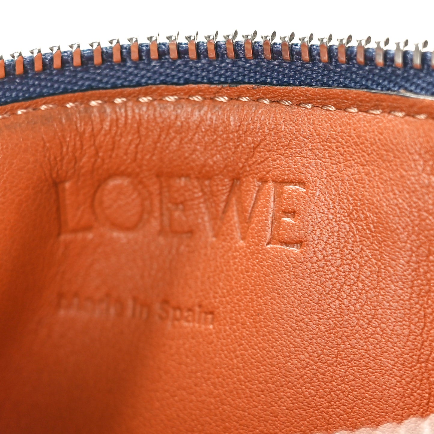 Soft Grained Calfskin Coin Card Holder Blue Caramel