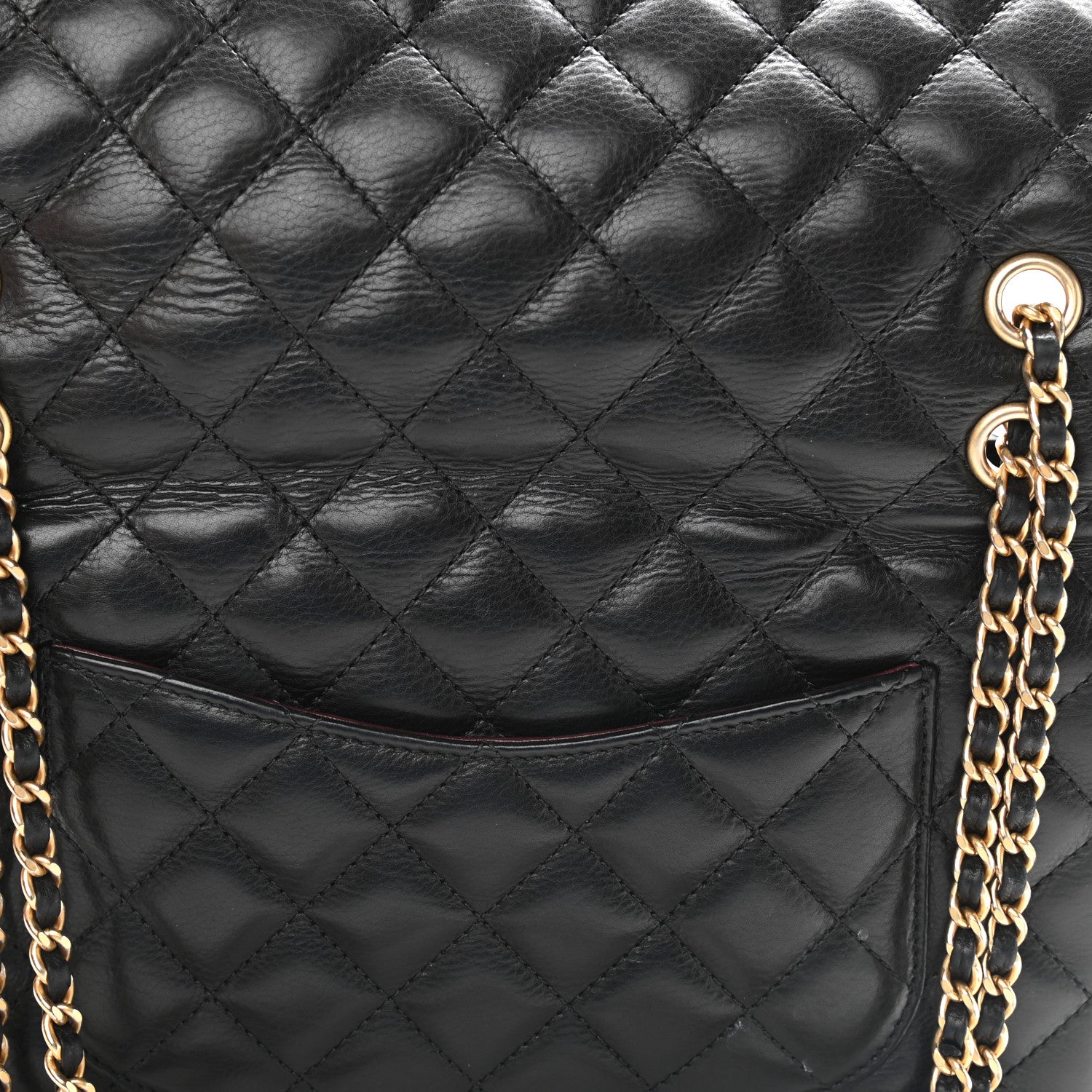 Chanel Calfskin Quilted Rock The Corner Flap Black 12 of 12