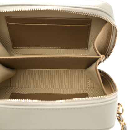 Chanel Lambskin Quilted CC Pearl Crush Camera Case Grey 5 of 10