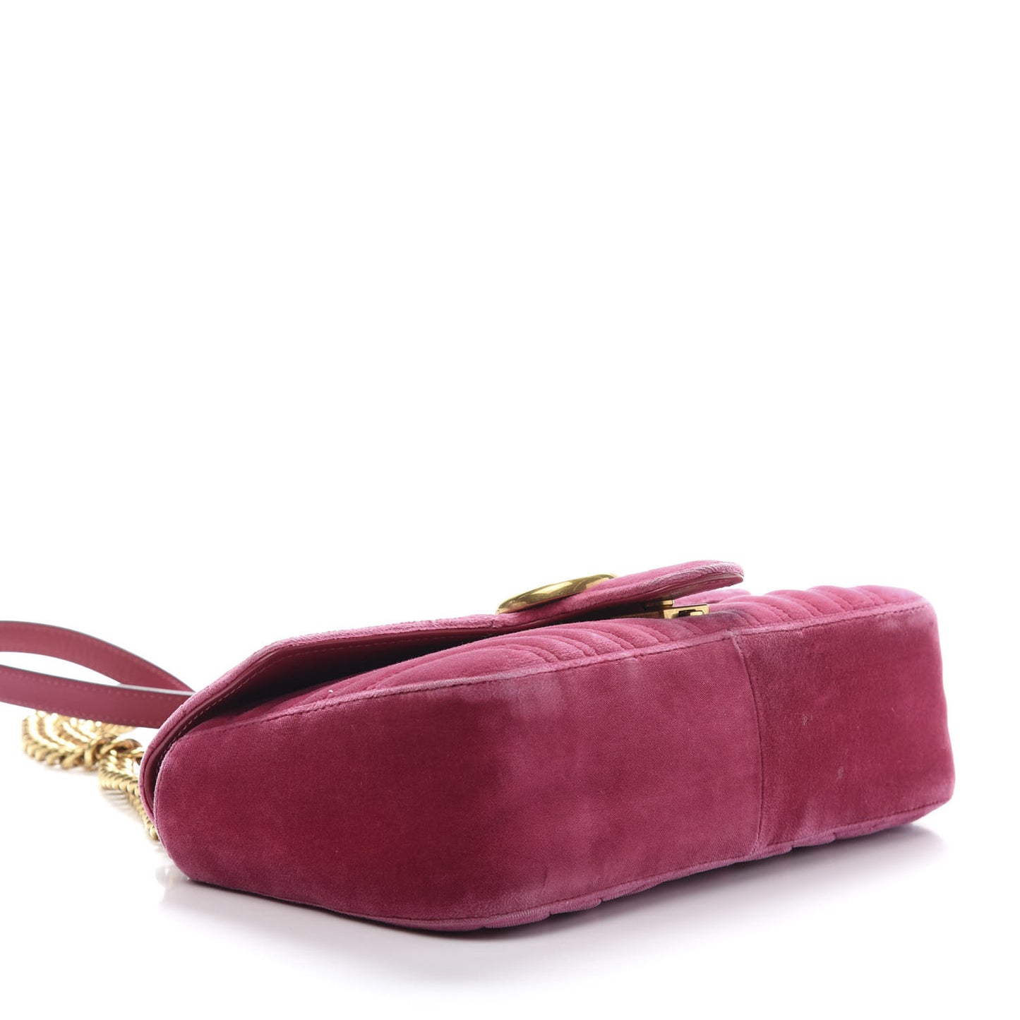Velvet Matelasse Small GG Marmont Shoulder Bag Light Raspberry Rose