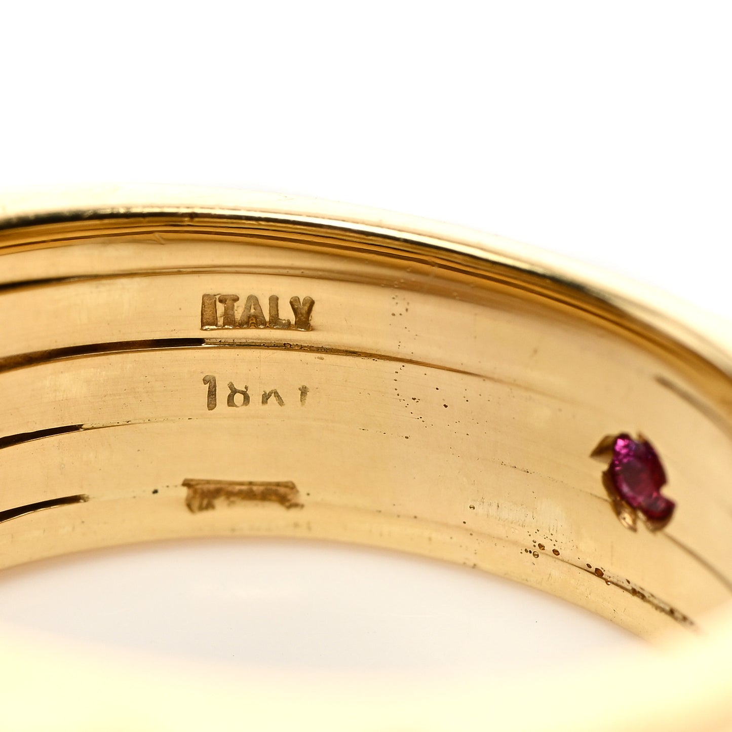 18K Yellow Gold Diamond 5 Row Ring 52 6