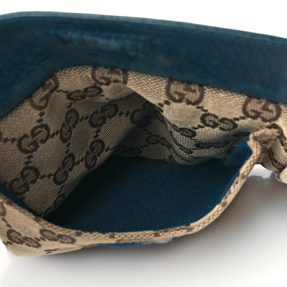 Gucci GG Monogram Web Double Pocket Belt Bag Navy 6 of 11