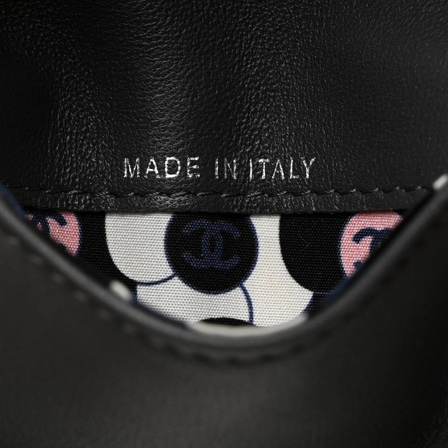 Lambskin Enamel Quilted Compact Flap Wallet Dark Grey