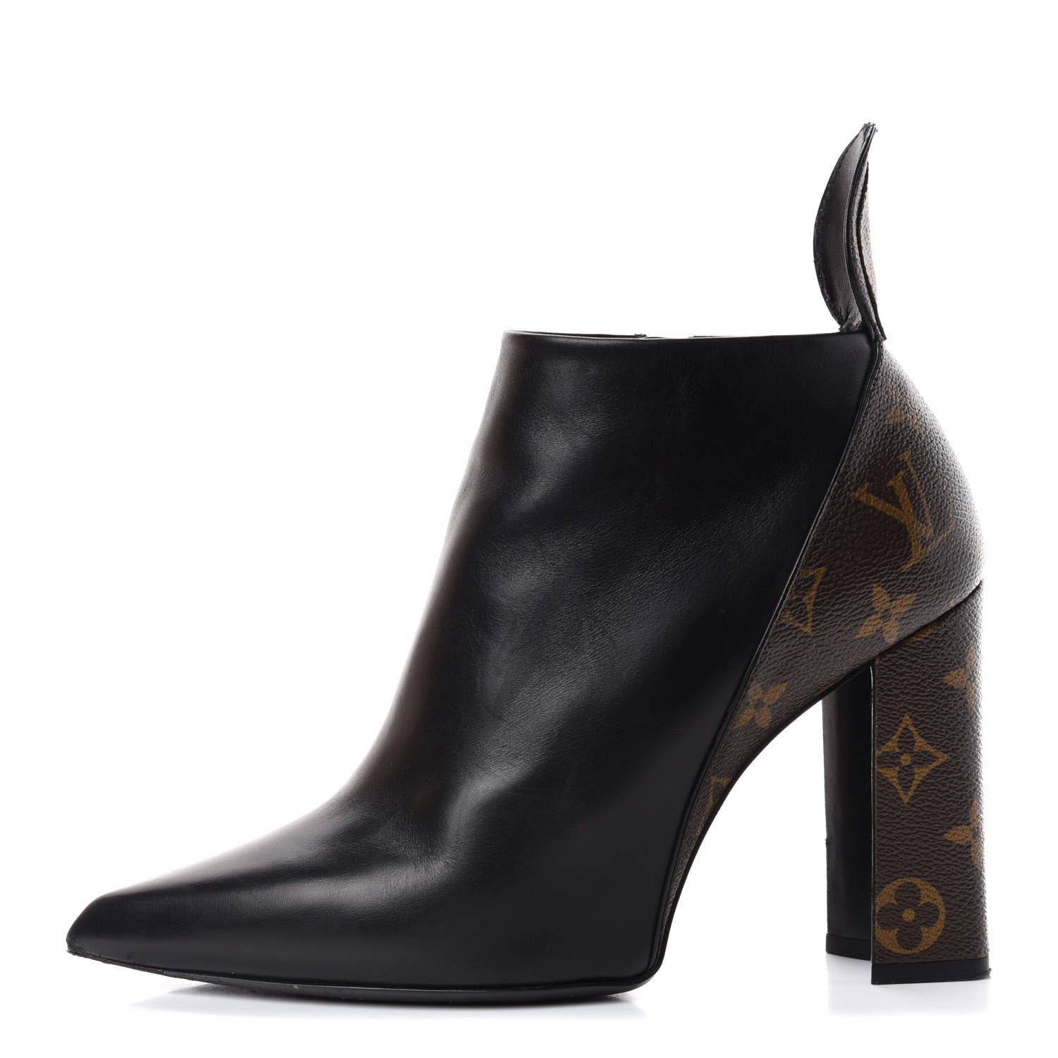 Louis Vuitton Calfskin Monogram Rodeo Queen Low Ankle Boots 39.5 Black 1 of 10