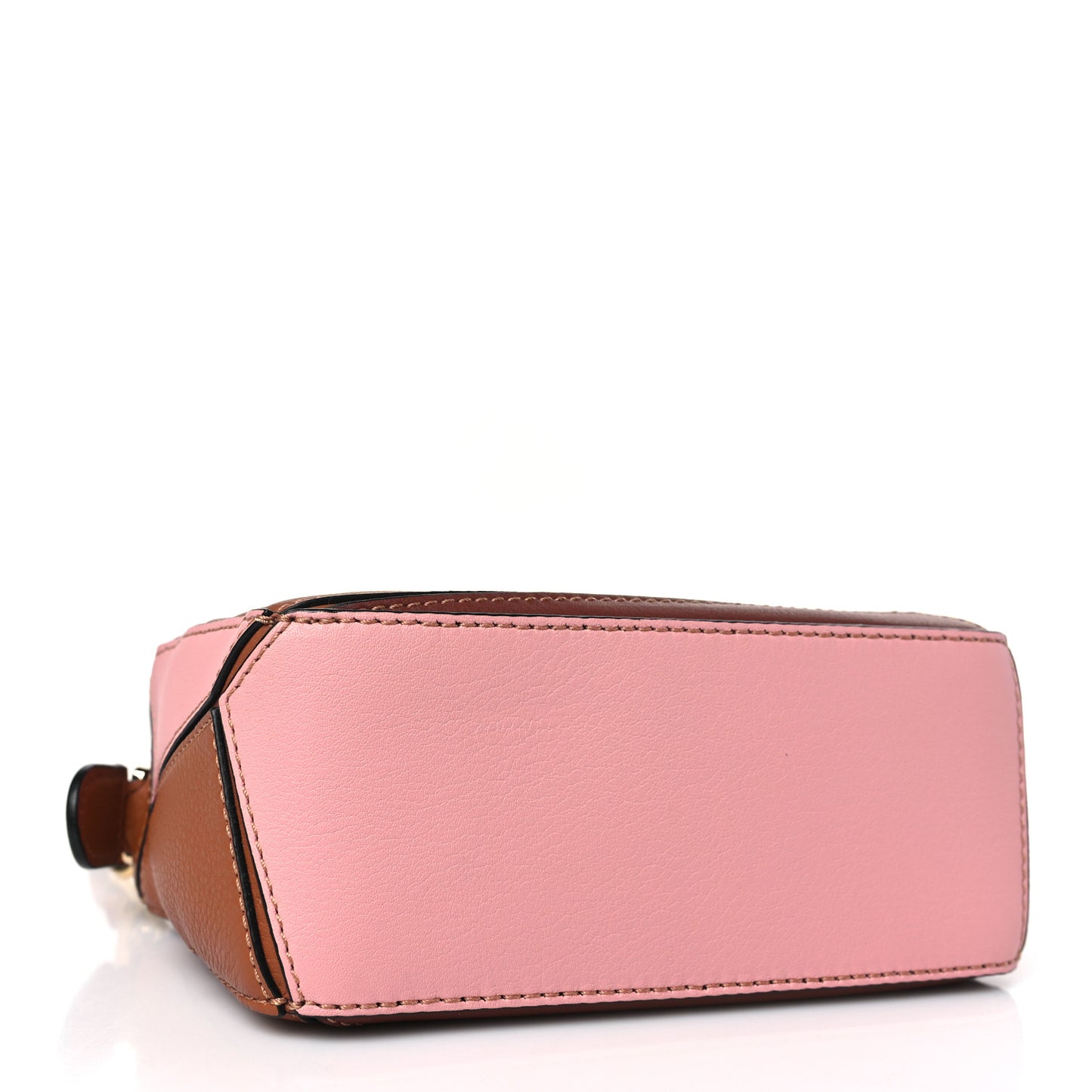 Calfskin Mini Puzzle Bag Tan Medium Pink