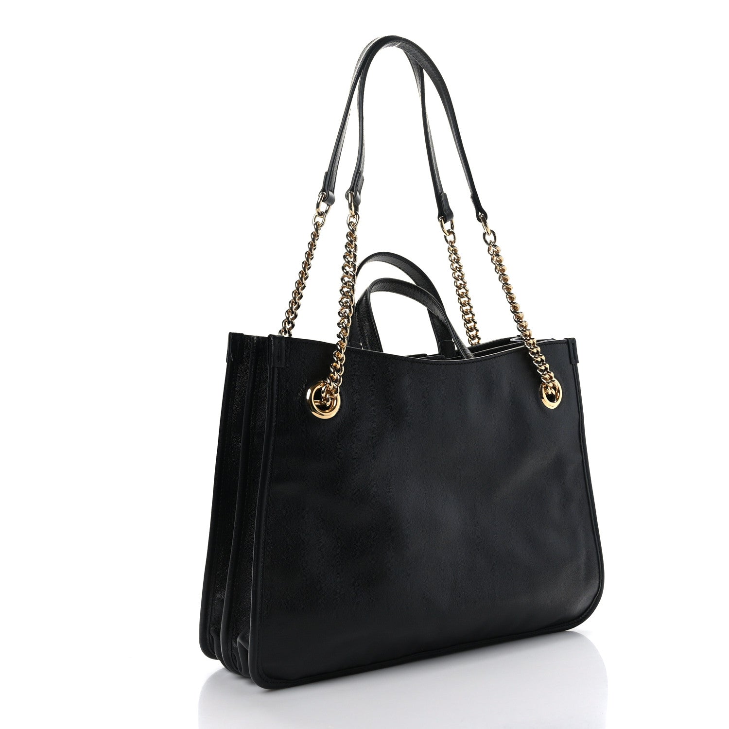 Gucci New Sakai Calfskin Lux Medium Horsebit 1955 Tote Bag Black 3 of 10