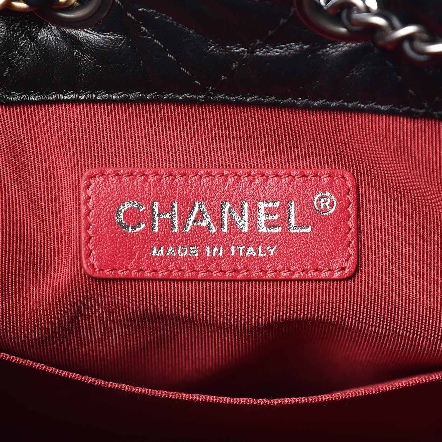 Chanel Aged Calfskin Quilted Small Gabrielle Backpack Black 8 of 10