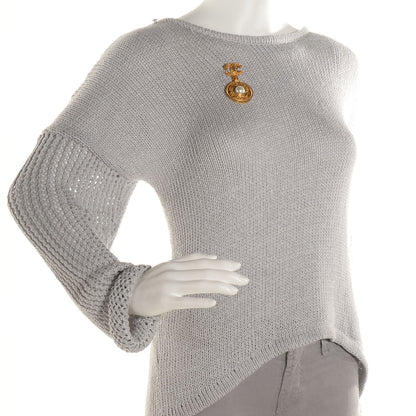 Chanel Pearl CC Drop Brooch Gold 2 of 5