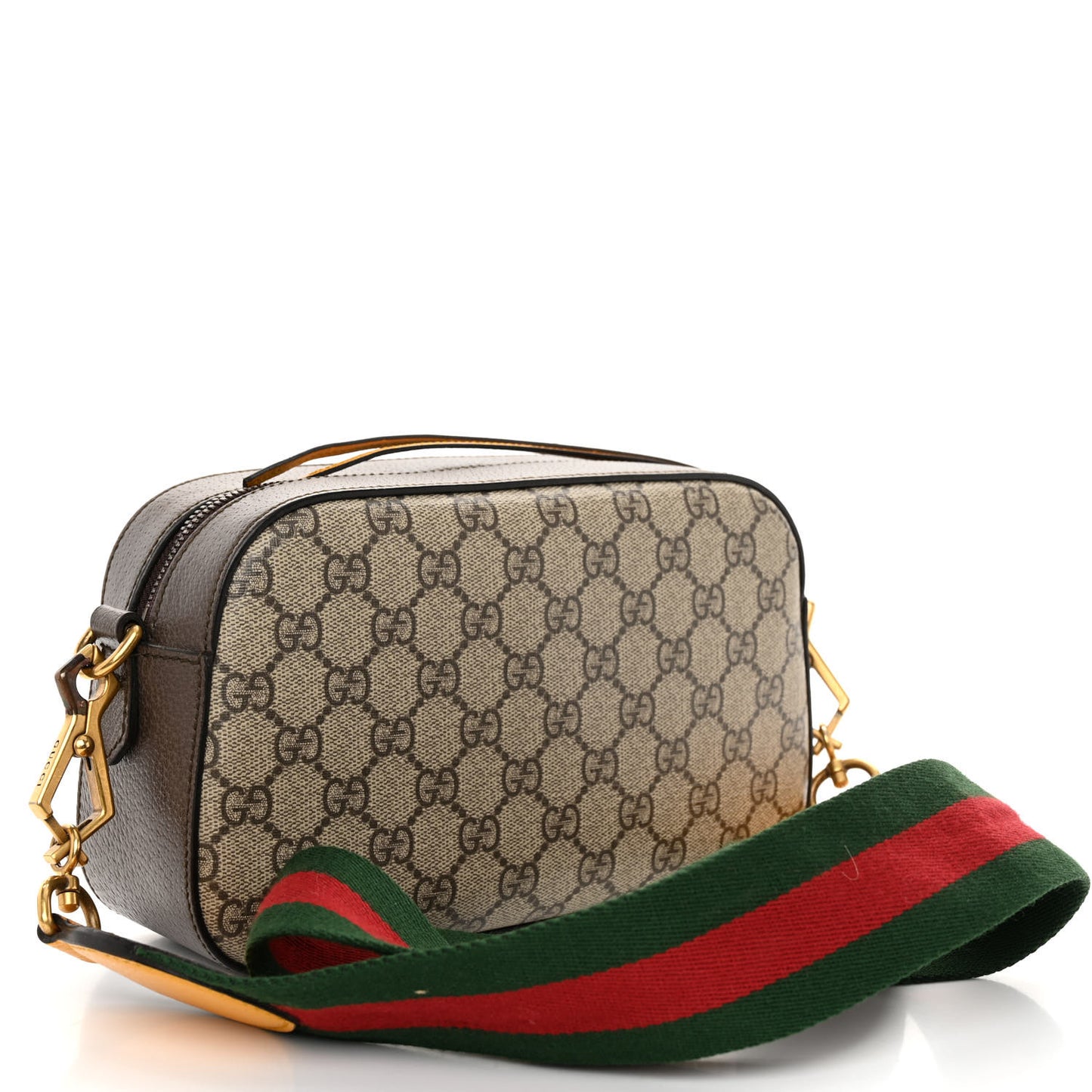 GG Supreme Monogram Web Neo Vintage Shoulder Bag Beige New Acero Crop