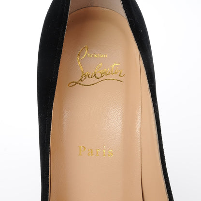 Christian Louboutin Velvet Cadrilla Corazon 100 Pumps 36.5 Black 7 of 8