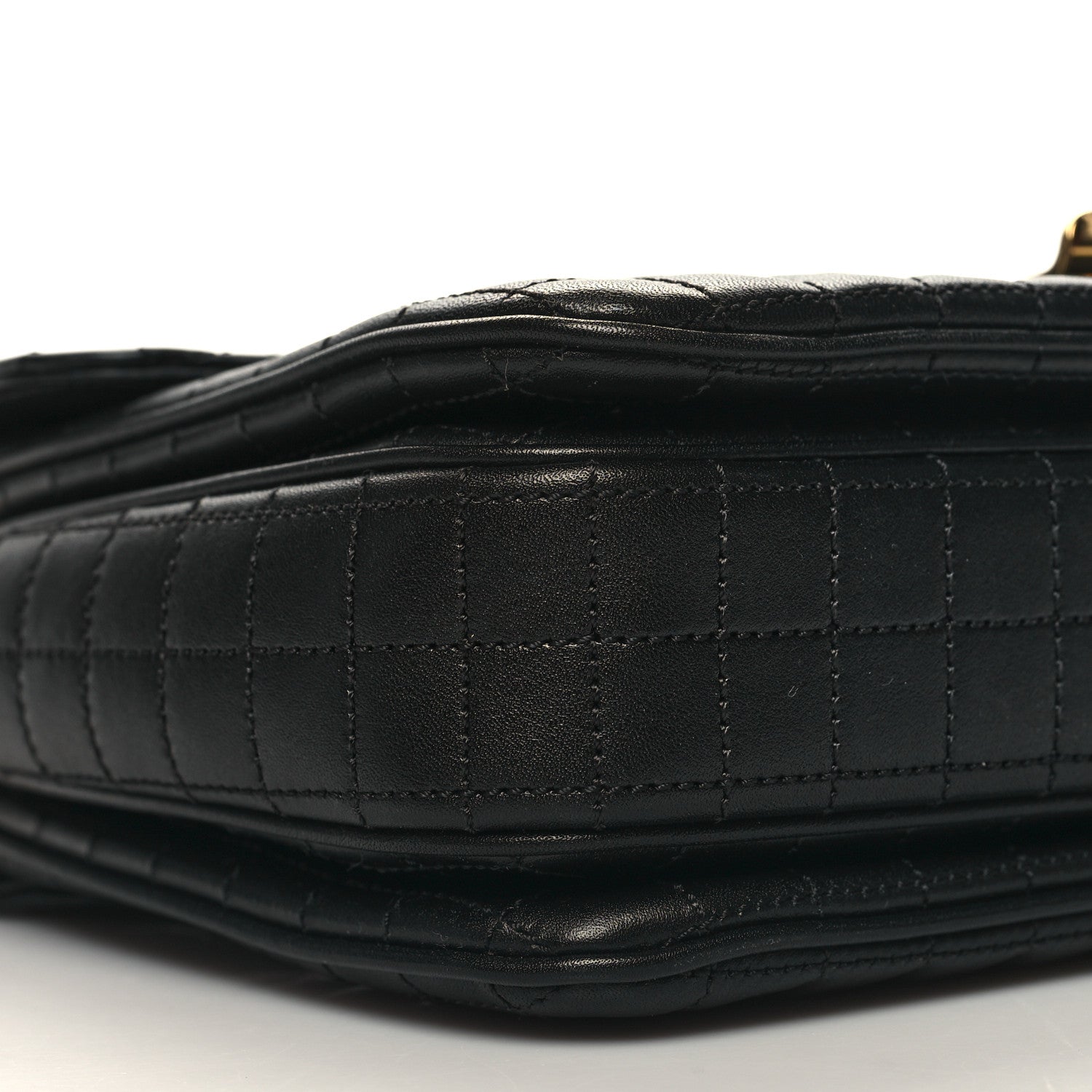 Celine Calfskin Quilted Medium C Bag Black 10 of 11