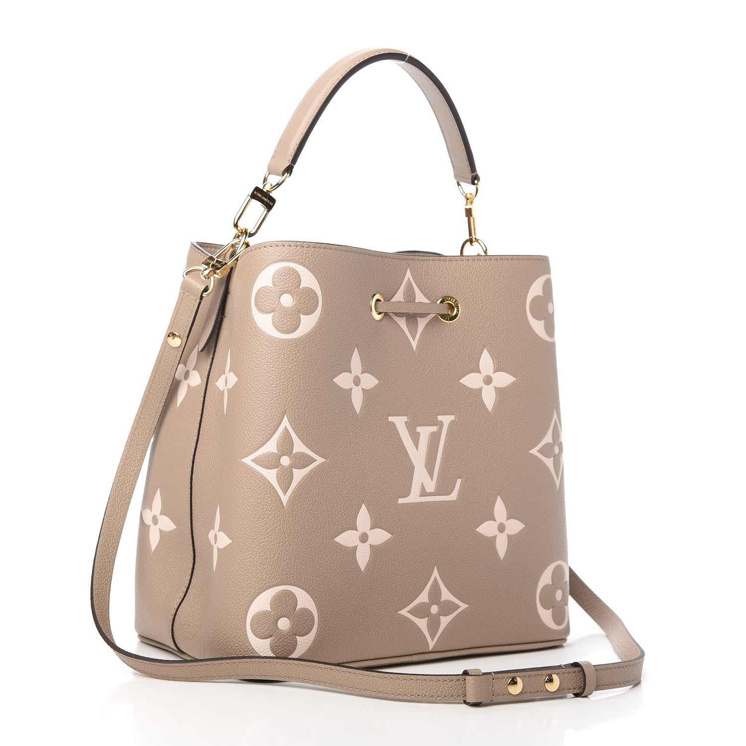 Louis Vuitton Empreinte Monogram Giant Neonoe MM Tourterelle Creme 3 of 11