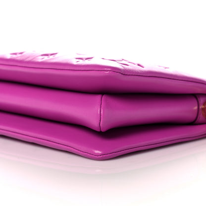 Louis Vuitton Lambskin Embossed Monogram Coussin BB Orchid 8 of 9