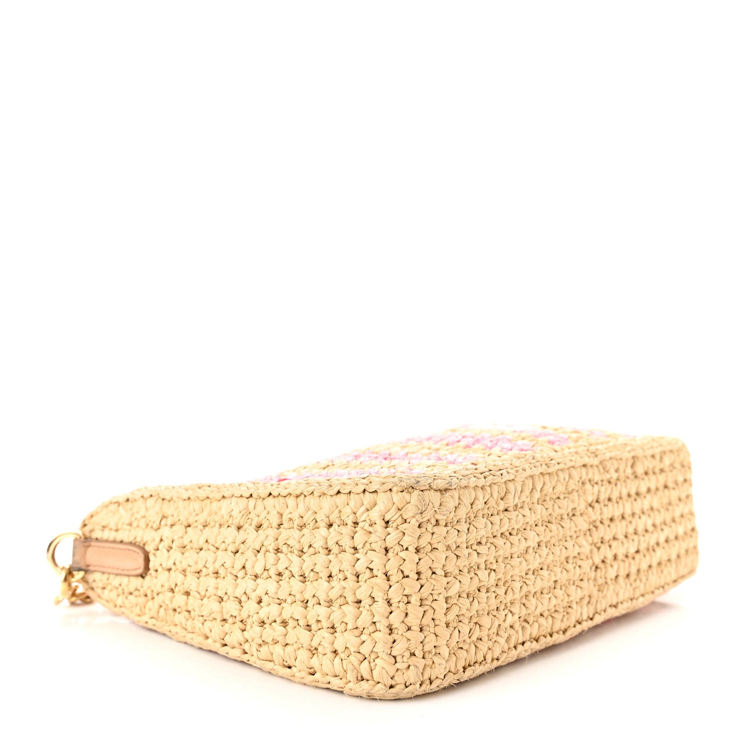 Yarn Raffia Effect Crochet Striped Re-Edition 2005 Shoulder Bag Naturale Petalo