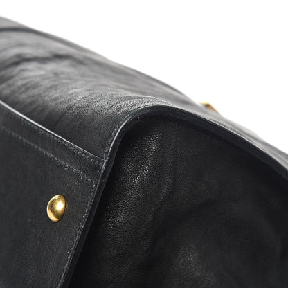 Saint Laurent Sheepskin Medium Cabas ChYc Black 10 of 13