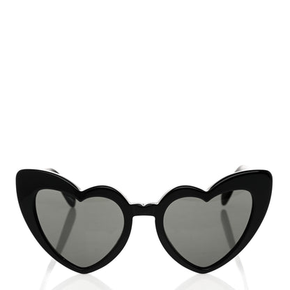 Saint Laurent Acetate Heart Frame Loulou SL181 Sunglasses Black 2 of 8