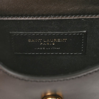 Saint Laurent Smooth Calfskin Mini Classic Monogram Kaia Belt Black 6 of 8