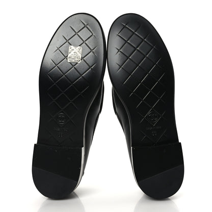 Chanel Lambskin Quilted CC Turnlock Loafers 38 Black 5 of 8