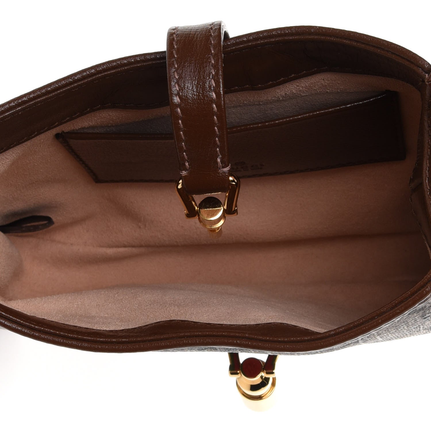 Gucci GG Supreme Monogram Azalea Calfskin Web Mini Jackie 1961 Hobo Beige Ebony Brown Sugar 4 of 4