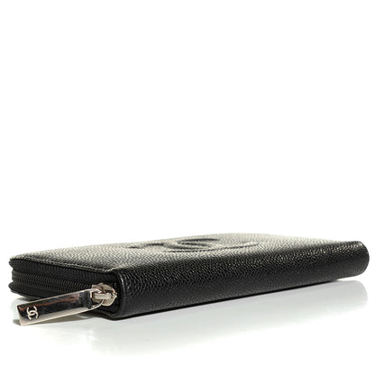 Chanel Caviar Large Timeless CC Zip Around Wallet Black 12 of 16