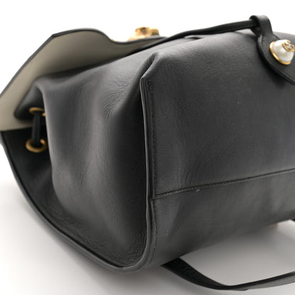 Gucci Calfskin Medium Malin Chain Backpack White Black Gold 9 of 10