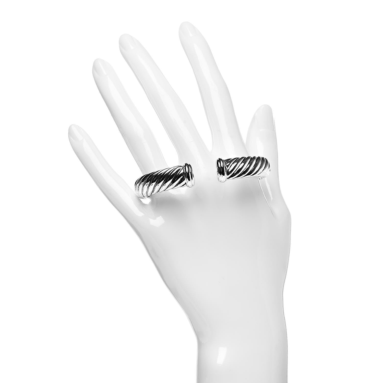 David Yurman Sterling Silver 10mm Waverly Bracelet 2 of 6