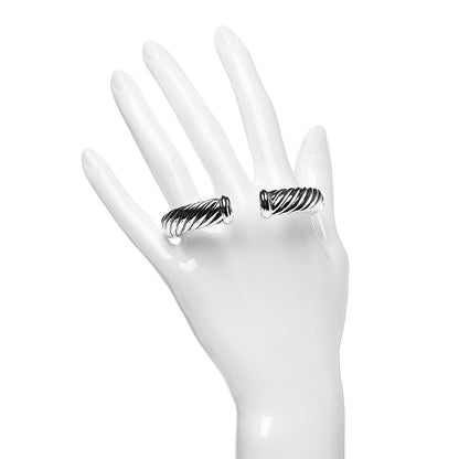 David Yurman Sterling Silver 10mm Waverly Bracelet 2 of 6