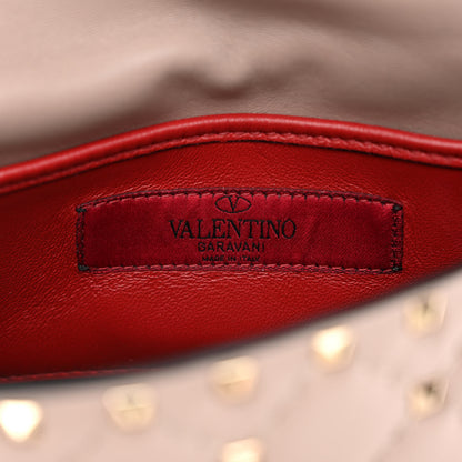 Valentino Garavani Nappa Small Rockstud Spike Shoulder Bag Poudre 6 of 10