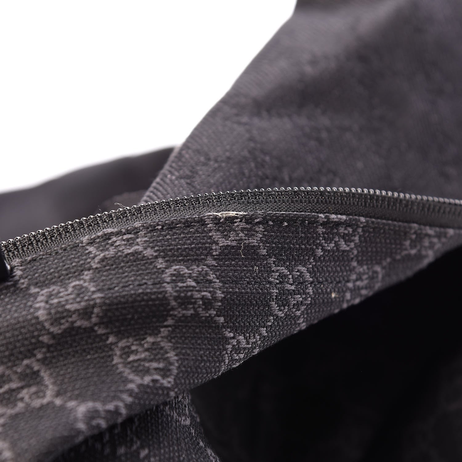 Gucci Denim Monogram Large Collapsible Carry On Duffle Black 12 of 14