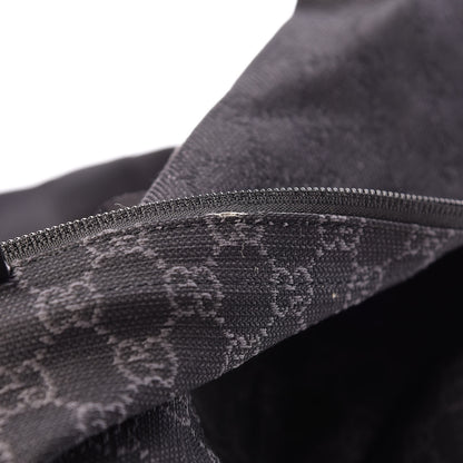 Gucci Denim Monogram Large Collapsible Carry On Duffle Black 12 of 14