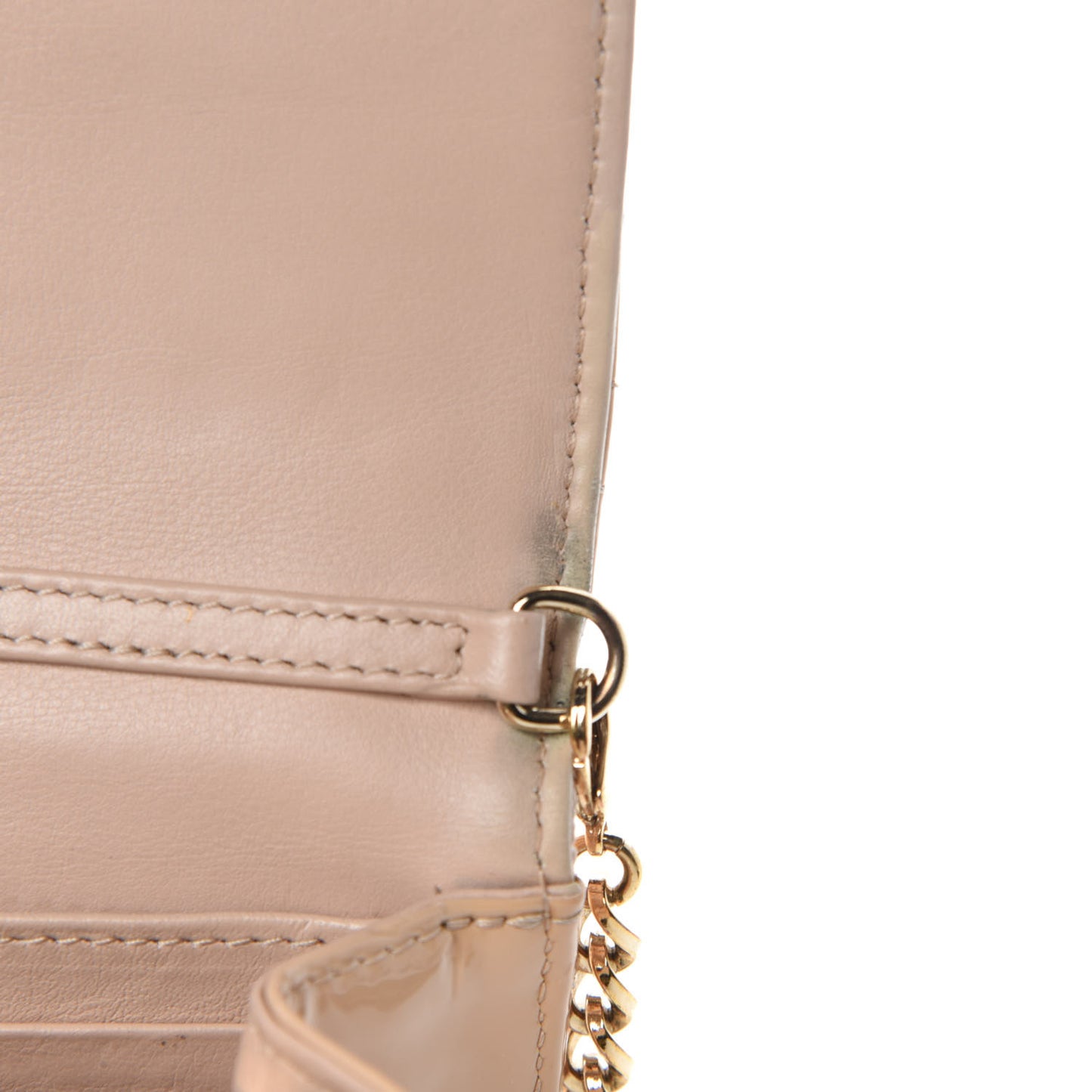 Patent Cannage Miss Dior Promenade Pouch Beige